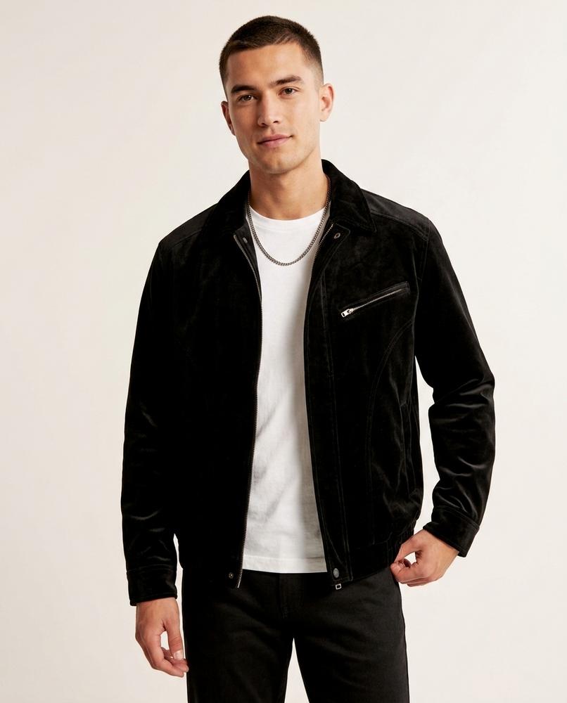 Lands Fashion - Nuhas | Velvet Zip-Up Jacket Men
