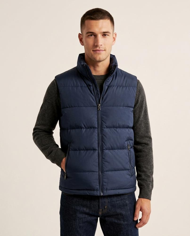 Lands Fashion - Nihas | Quilted Zip-Up Vest Men