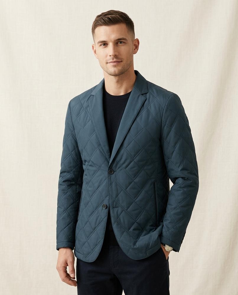 Lands Fashion - Nupot | Quilted Tailored Blazer Men