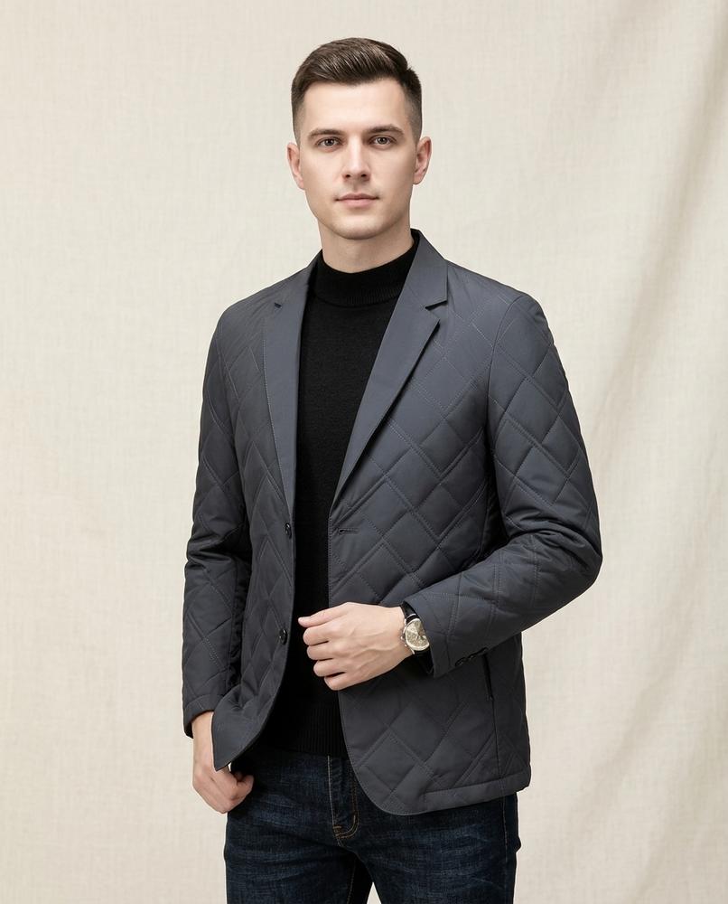 Lands Fashion - Nupot | Quilted Tailored Blazer Men