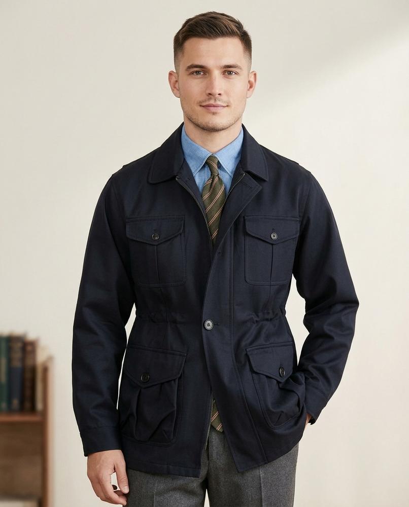 Lands Fashion - Kedin | Multi-Pocket Drawstring-Waist Jacket Men