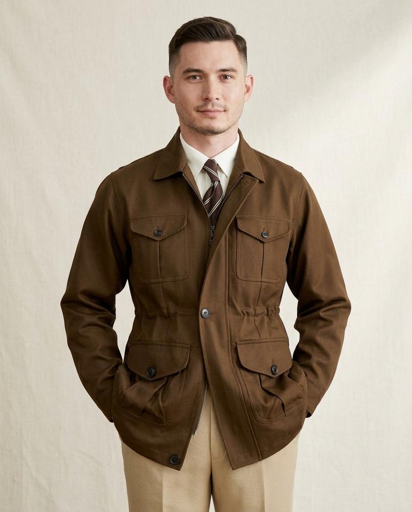 Lands Fashion - Kedin | Multi-Pocket Drawstring-Waist Jacket Men