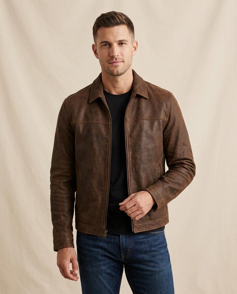 Lands Fashion - Eihal | Suede Zip-Up Jacket Men