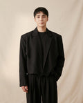 Lands Fashion - Aukod | Cropped Boxy Blazer Men