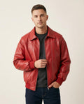 Lands Fashion - Kokov | Contrast-Stitched Zip-Up Jacket Men