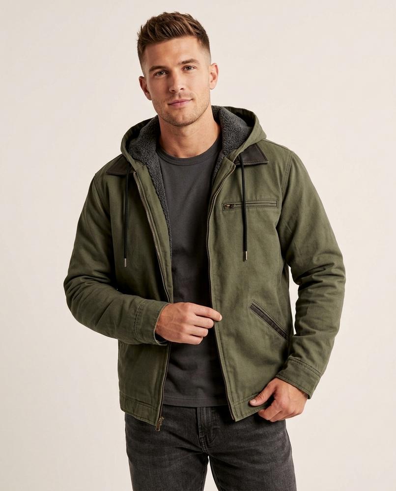 Lands Fashion - Vuwum | Hooded Lined Jacket Men