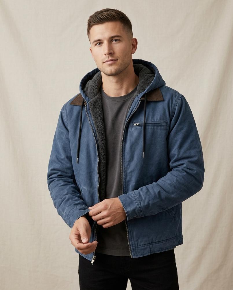 Lands Fashion - Vuwum | Hooded Lined Jacket Men