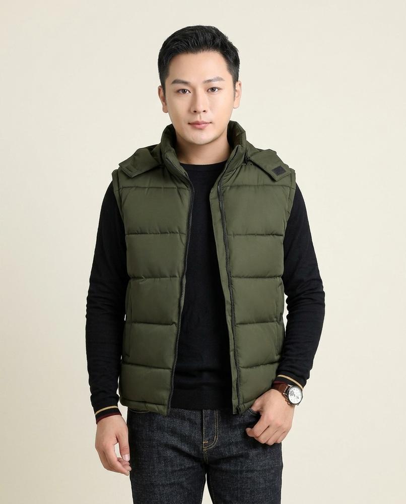 Lands Fashion - Lakot | Quilted Hooded Vest Men