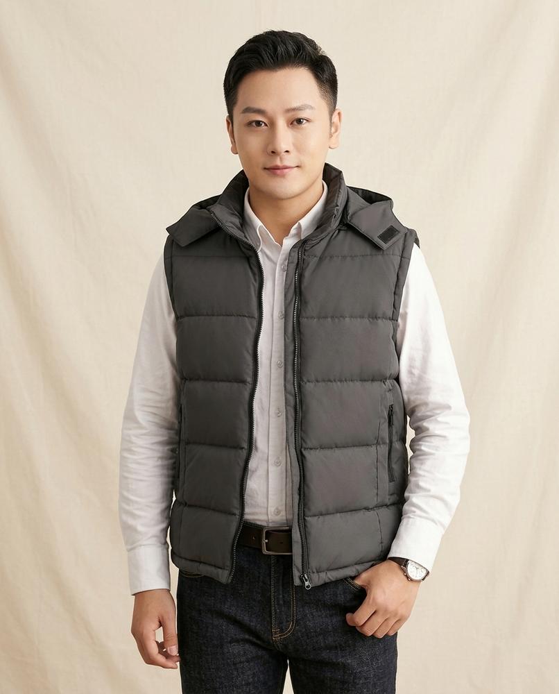 Lands Fashion - Lakot | Quilted Hooded Vest Men