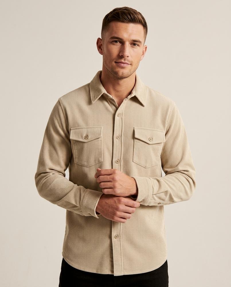 Lands Fashion - Vaner | Corduroy Long-Sleeved Shirt Men