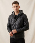 Lands Fashion - Makul | Layered Quilted Leather Jacket Men