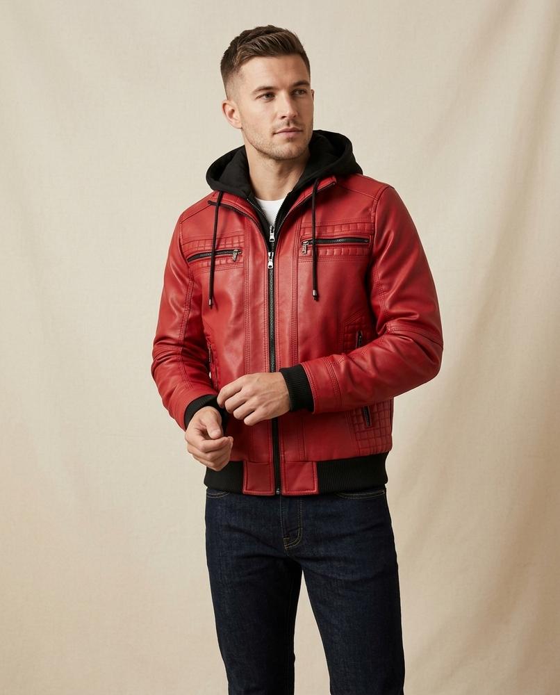 Lands Fashion - Makul | Layered Quilted Leather Jacket Men