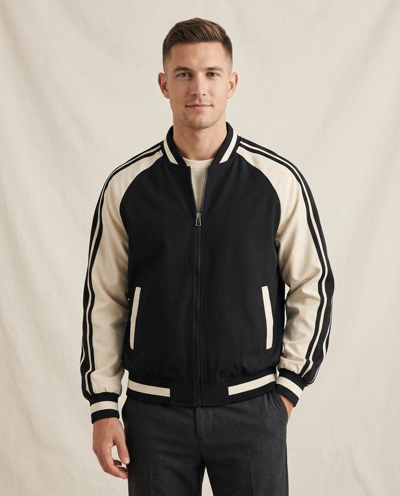 Lands Fashion - Yuvok | Two-Tone Striped Jacket Men