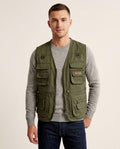 Lands Fashion - Zegov | Multi-Pocket Zip-Up Vest Men