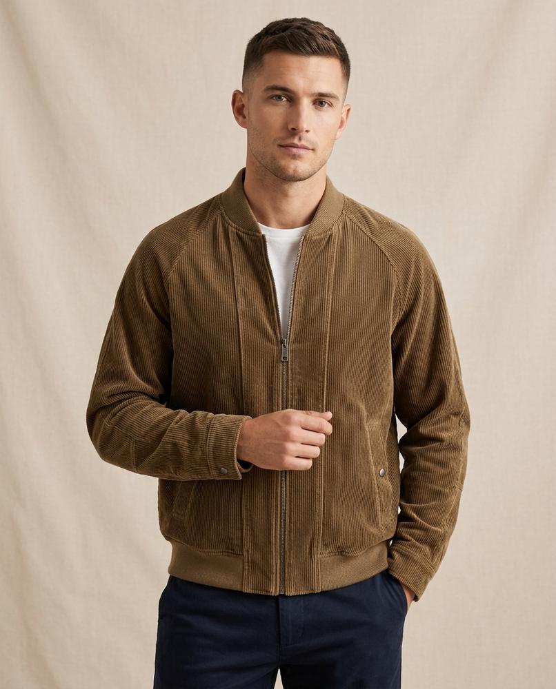 Lands Fashion - Vaket | Corduroy Zip-Up Jacket Men