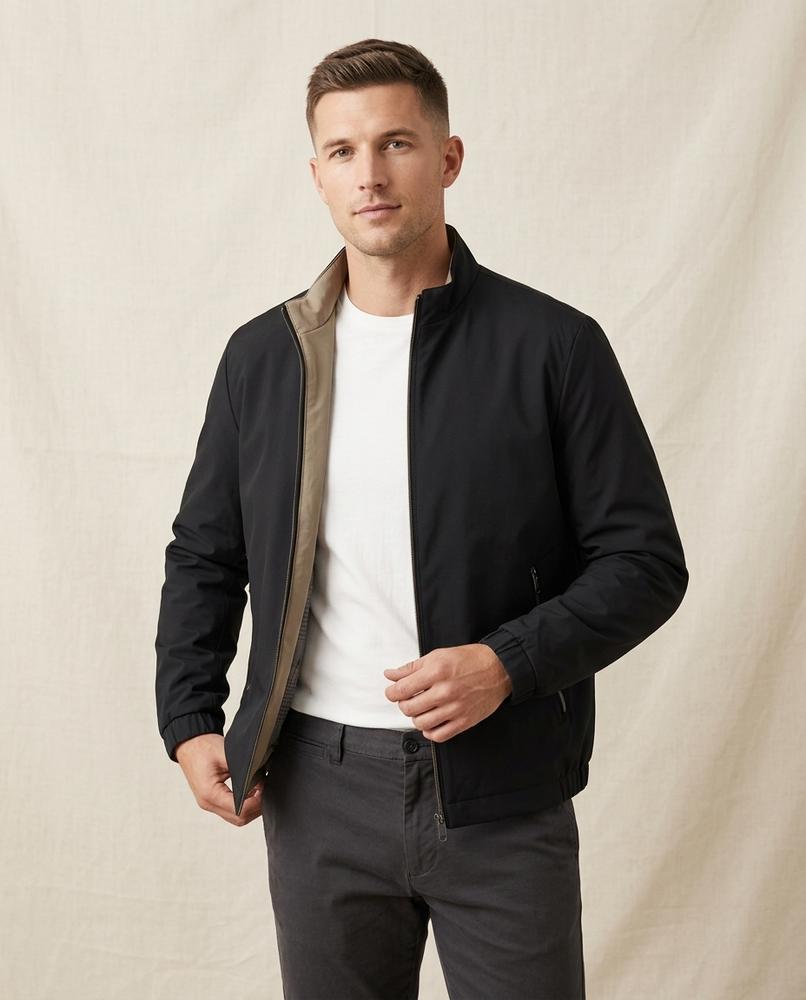 Lands Fashion - Rigek | Zip-Up Lined Jacket Men