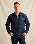 Lands Fashion - Yuket | Zip-Up Contrast-Stitched Denim Jacket Men