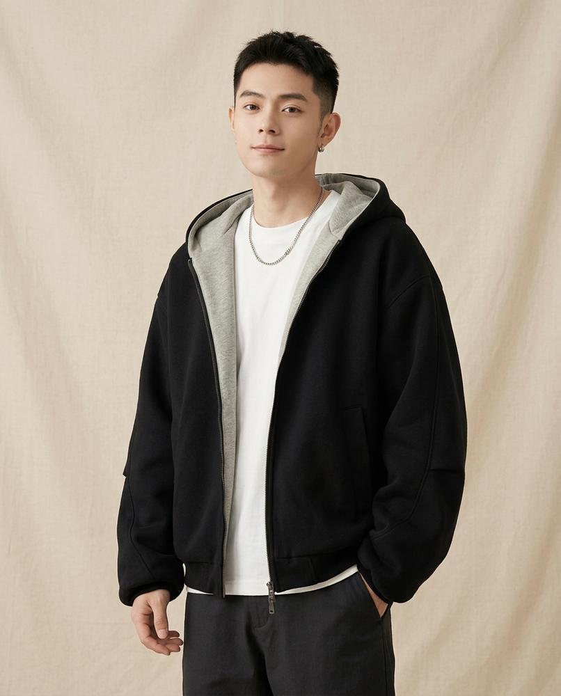 Lands Fashion - Kunon | Zip-Up Hooded Jacket Unisex