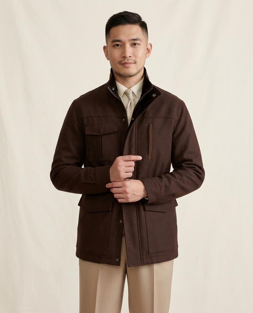 Lands Fashion - Lusar | Wool-Blend Field Jacket Men
