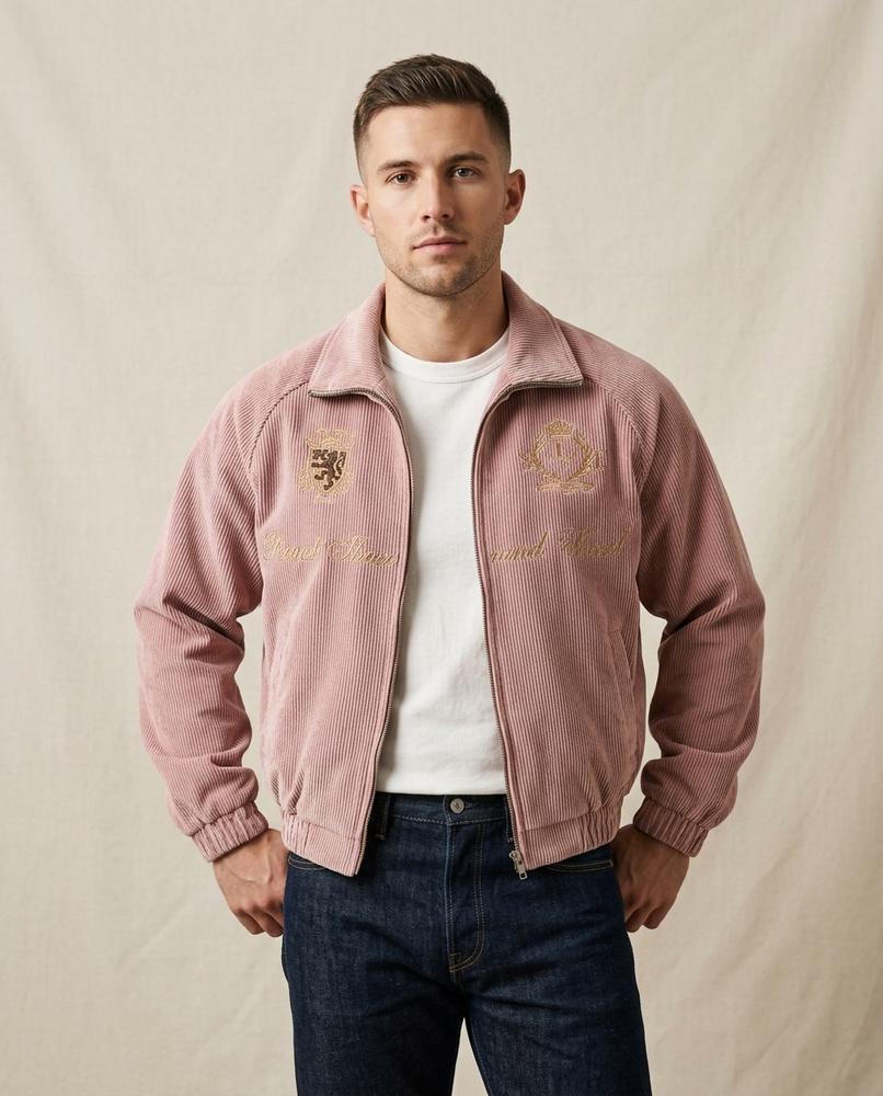 Lands Fashion - Dasal | Corduroy Embroidered Jacket Men