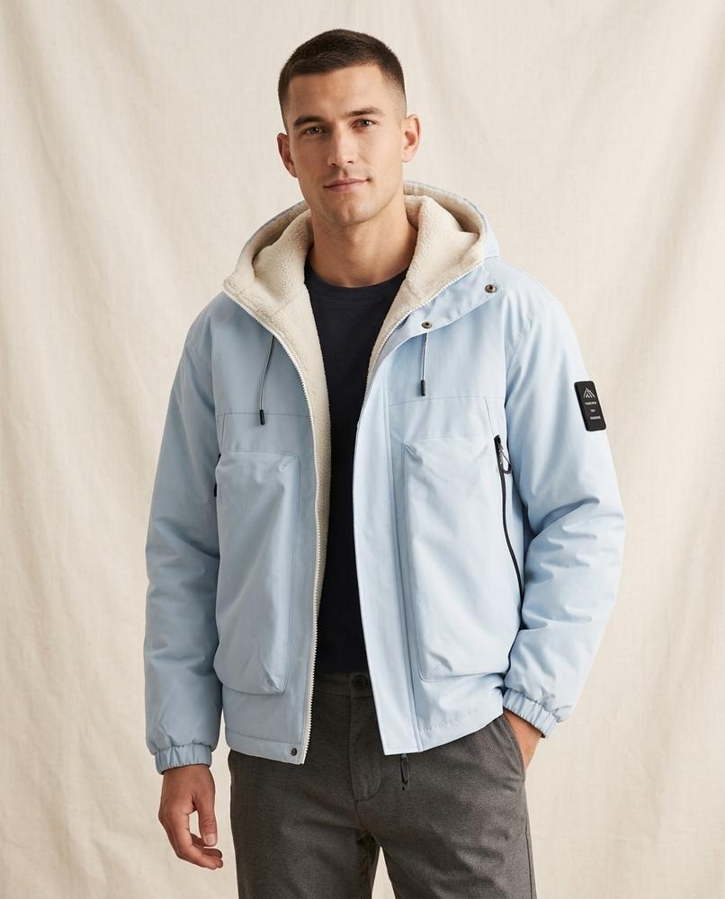 Lands Fashion - Tibir | Sherpa-Lined Hooded Jacket Men