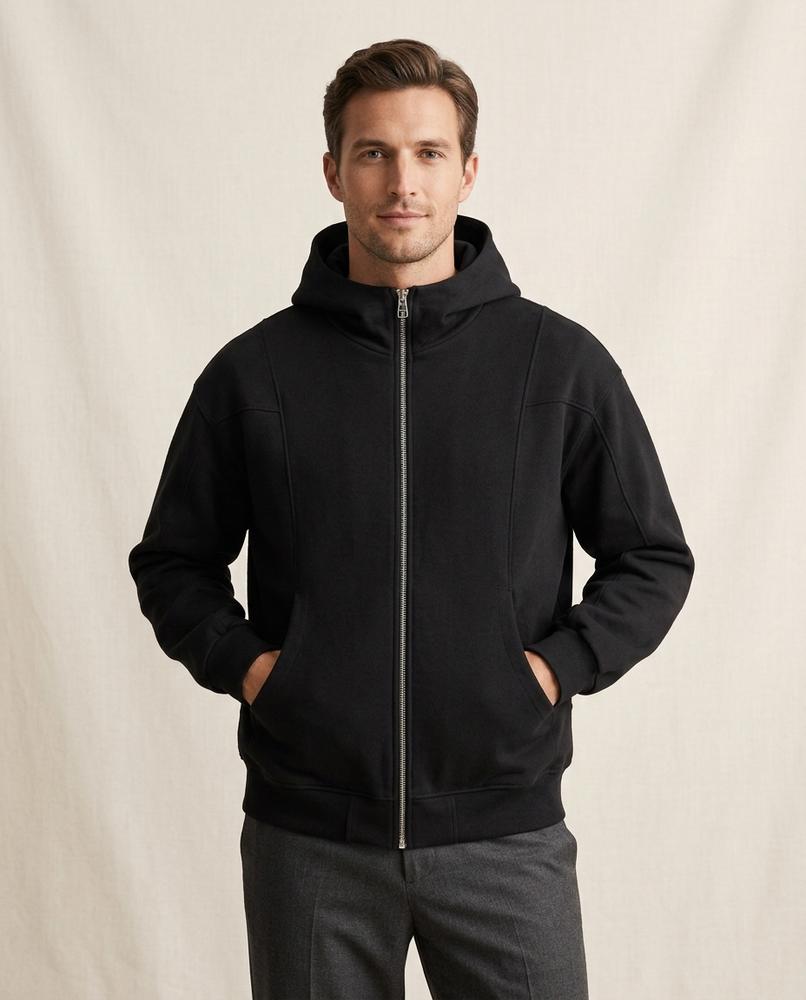 Lands Fashion - Kitov | Zip-Up Structured Hoodie Women