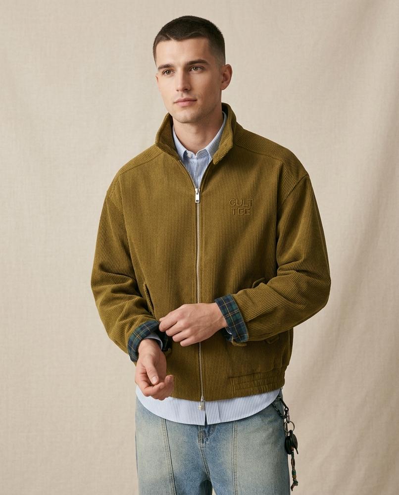 Lands Fashion - Mekor | Corduroy Zip-Up Jacket Men