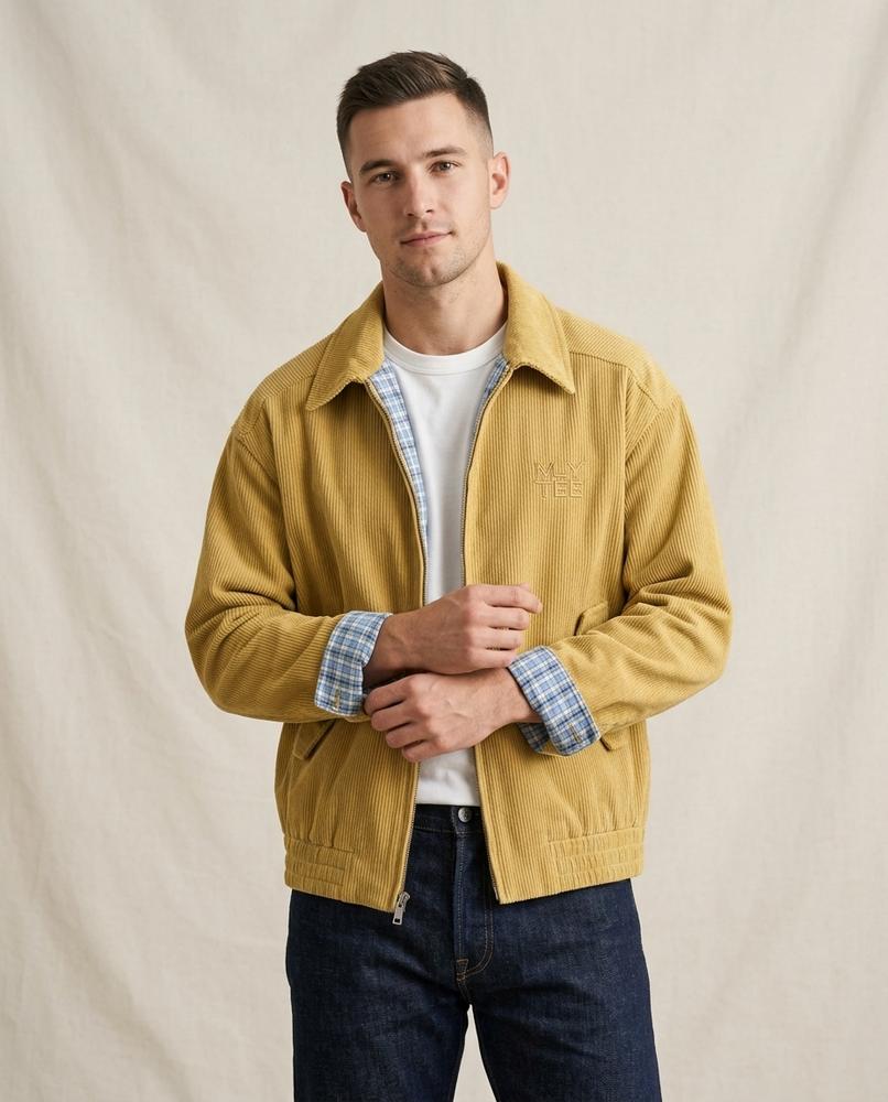 Lands Fashion - Mekor | Corduroy Zip-Up Jacket Men