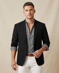 Lands Fashion - Lehom | Single-Breasted Slim Fit Blazer Men