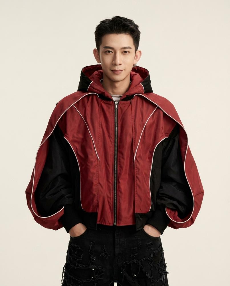 Lands Fashion - Sonud | Color-Block Hooded Jacket Women