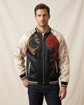 Lands Fashion - Vuren | Embroidered Satin Jacket Men