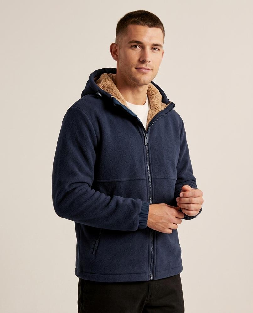 Lands Fashion - Vibar | Hooded Teddy-Lined Jacket Men