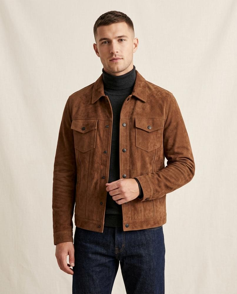 Lands Fashion - Yoker | Structured Snap-Front Jacket Men