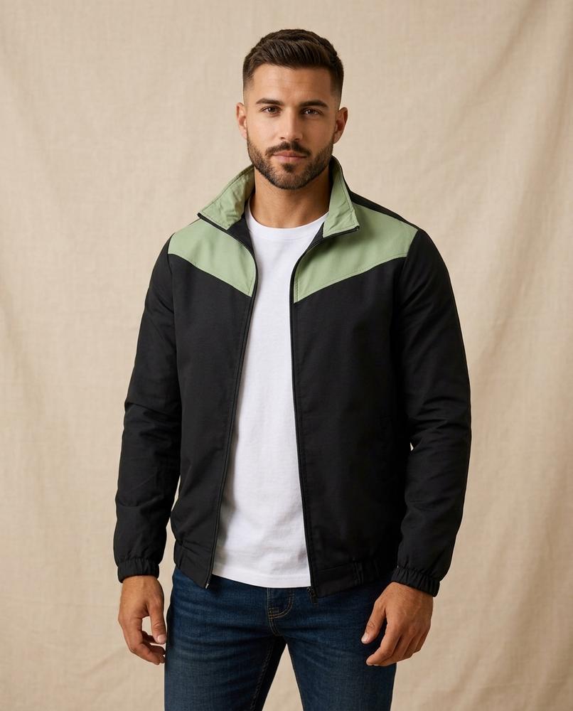 Lands Fashion - Rokus | Two-Tone Zip-Up Jacket Men