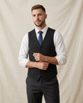 Lands Fashion - Cobam | Pinstriped Tailored Vest Men