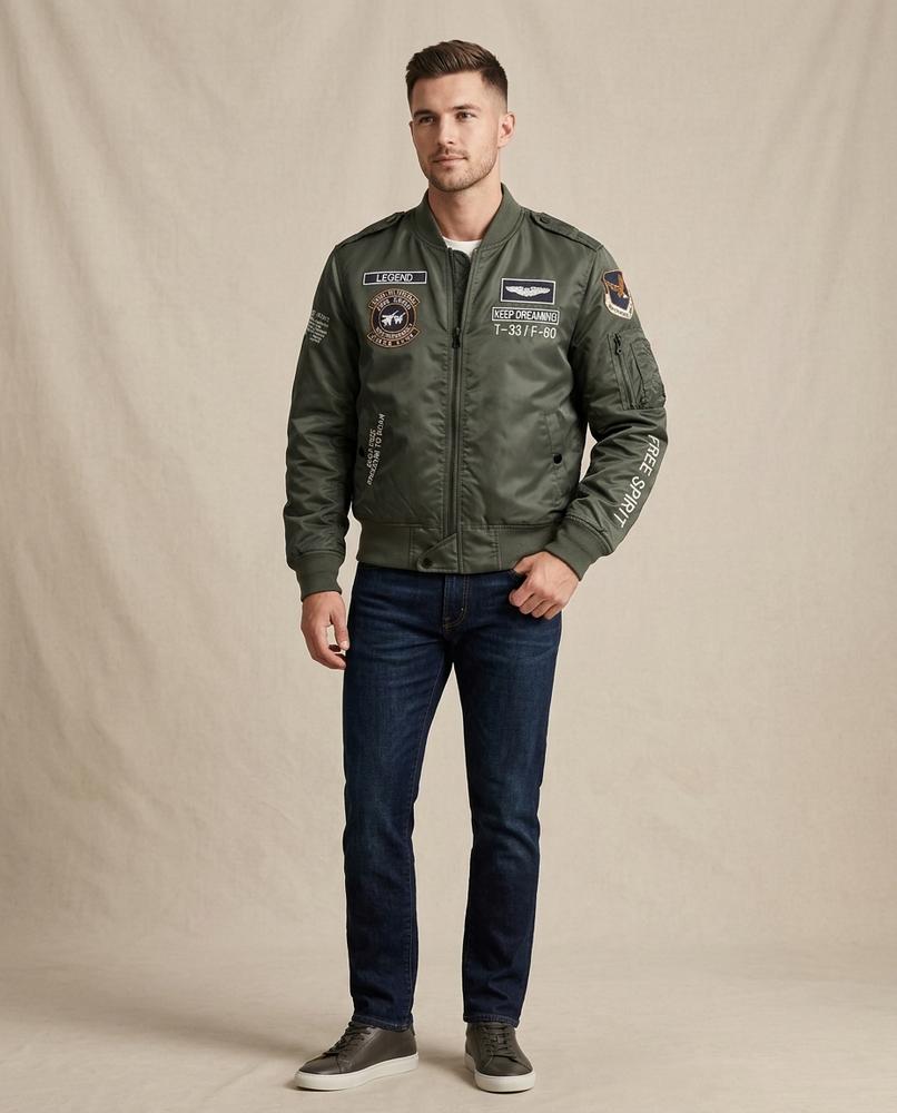 Lands Fashion - Cirod | Patched Zip-Up Jacket Men