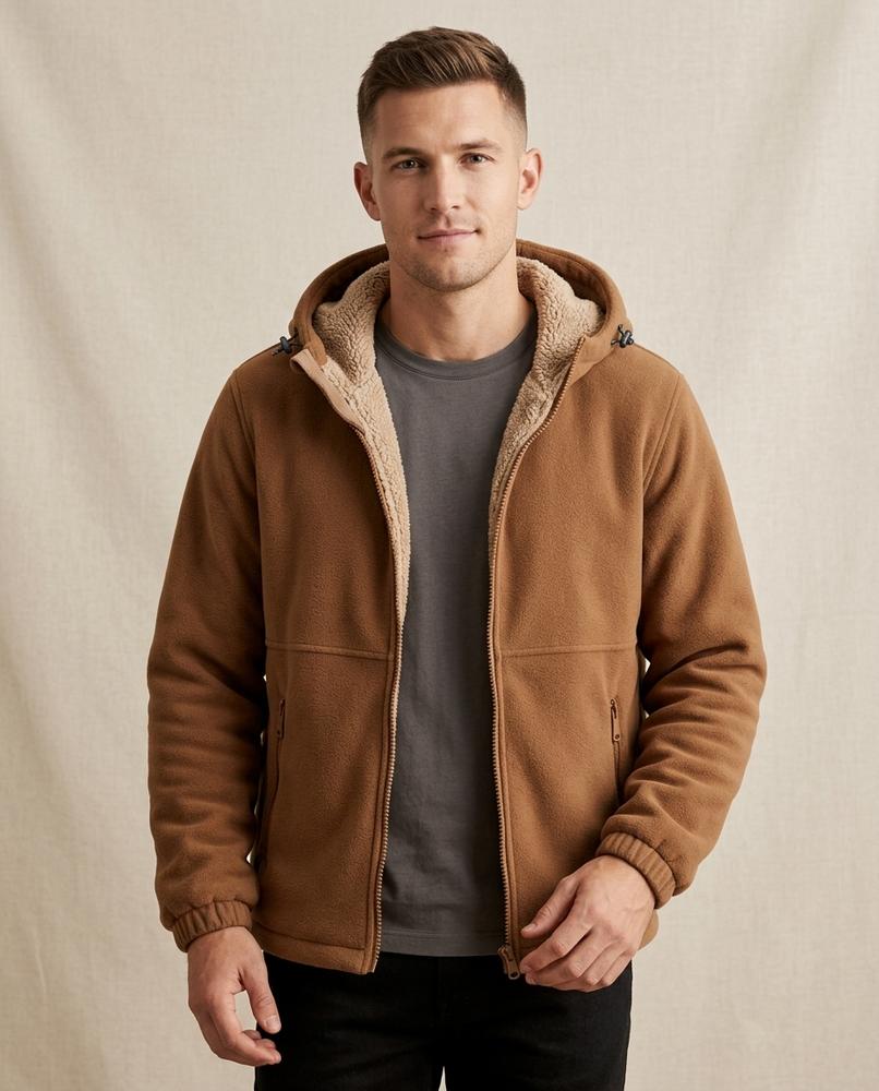 Lands Fashion - Ritot | Hooded Fleece Jacket Men