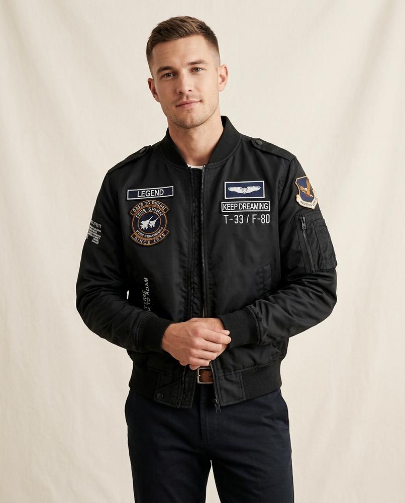 Lands Fashion - Nizes | Embroidered Zip-Up Jacket Men