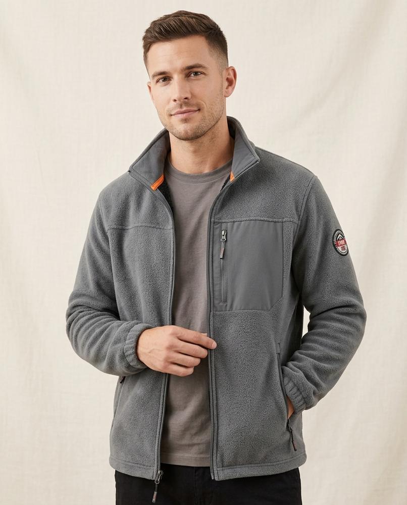 Lands Fashion - Tadin | Fleece Zip-Up Jacket Men