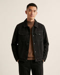 Lands Fashion - Zatel | Contrast-Stitched Button-Front Jacket Men