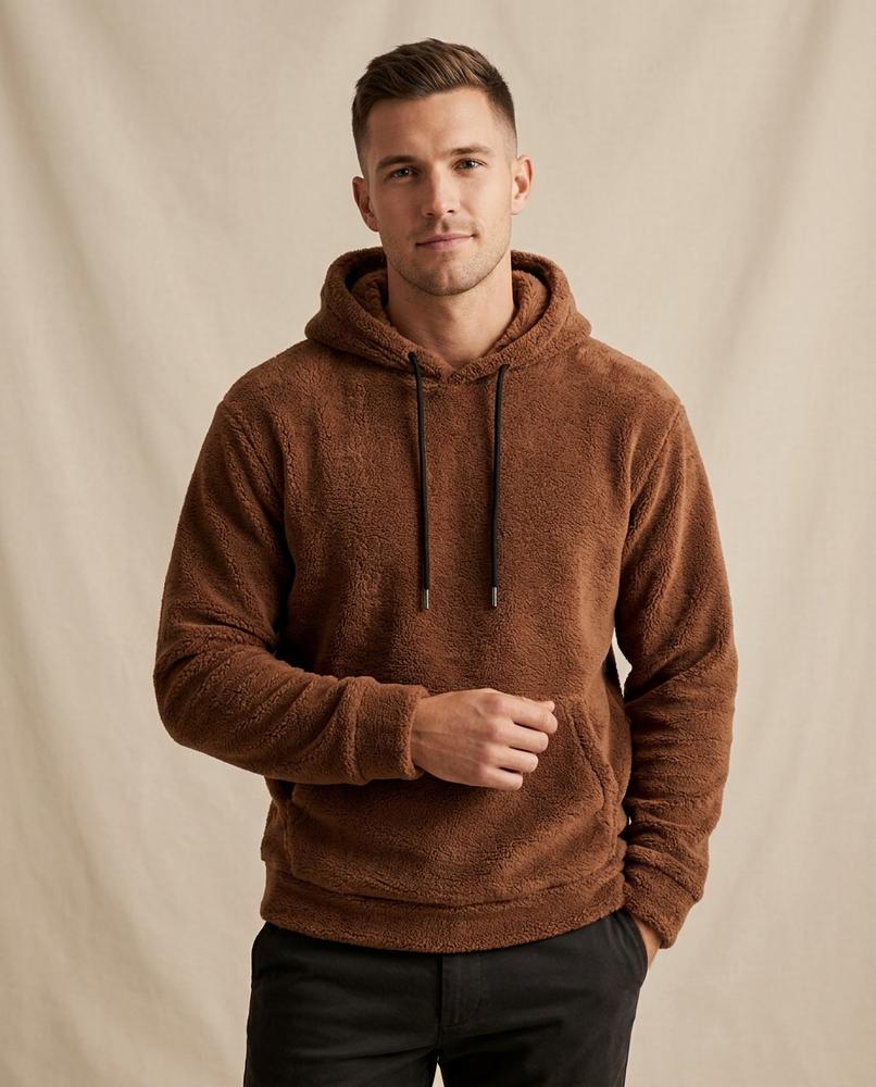 Lands Fashion - Casir | Plush Drawstring Hoodie Men