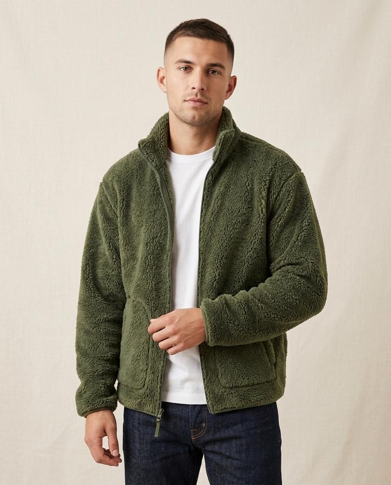 Lands Fashion - Nikal | Fleece Zip-Up Jacket Men