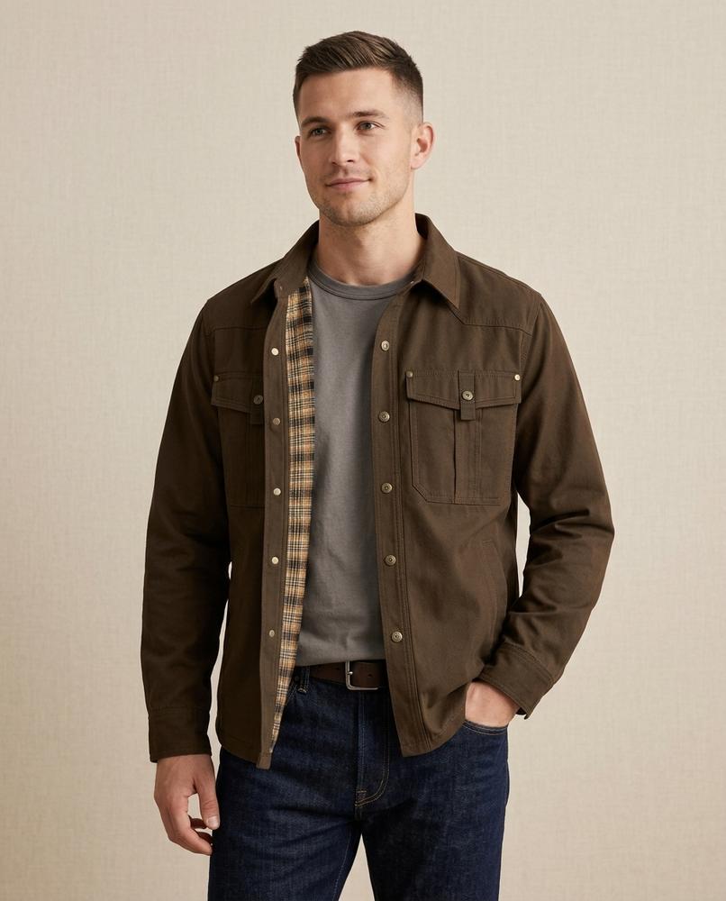 Lands Fashion - Rupet | Lined Snap-Button Jacket Men