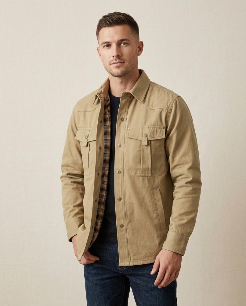 Lands Fashion - Rupet | Lined Snap-Button Jacket Men