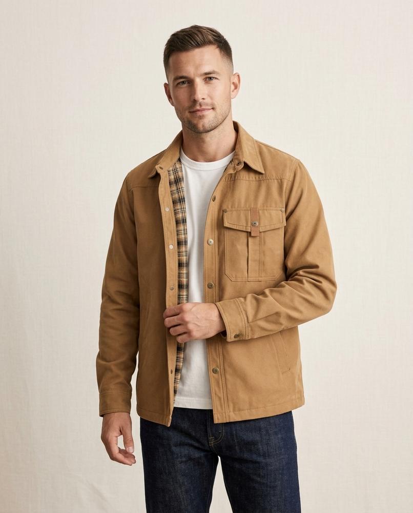 Lands Fashion - Rupet | Lined Snap-Button Jacket Men