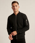 Lands Fashion - Mibat | Waffle-Knit Zip-Up Jacket Men