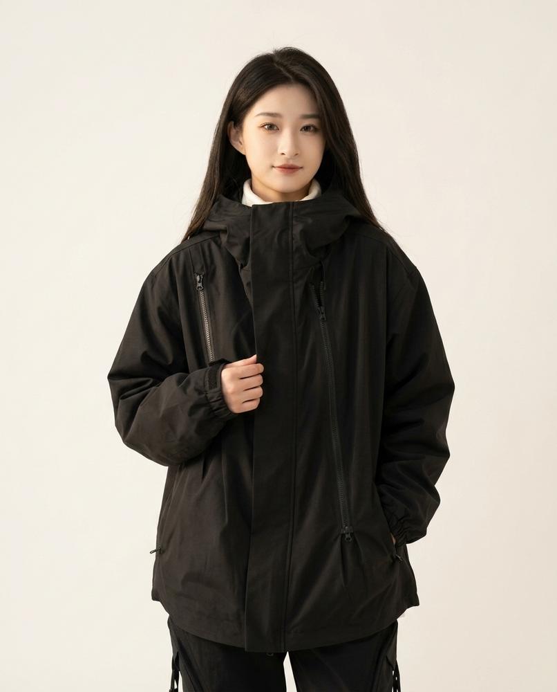 Lands Fashion - Damud | Hooded Zip-Up Jacket Unisex