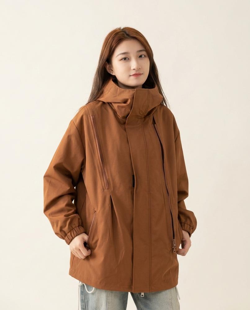 Lands Fashion - Damud | Hooded Zip-Up Jacket Unisex