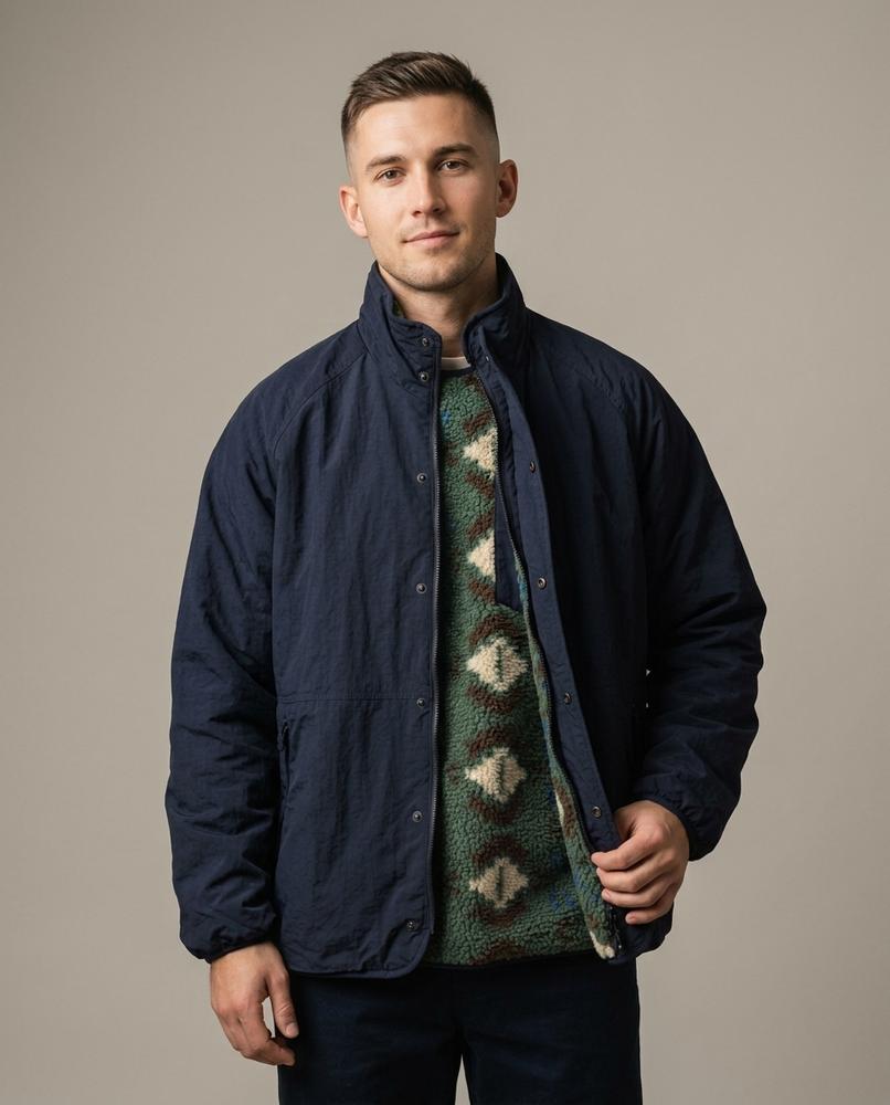Lands Fashion - Totiv | Sherpa-Lined Relaxed-Fit Jacket Men
