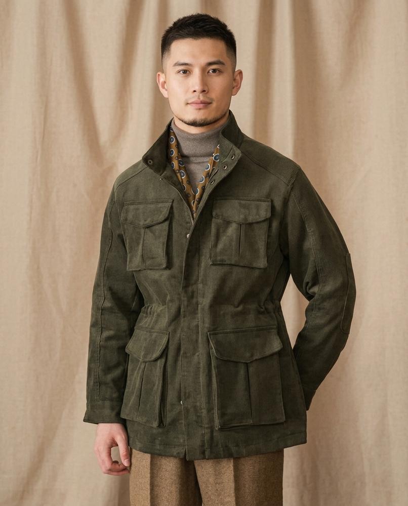 Lands Fashion - Cuser | Corduroy Stand-Collar Jacket Men